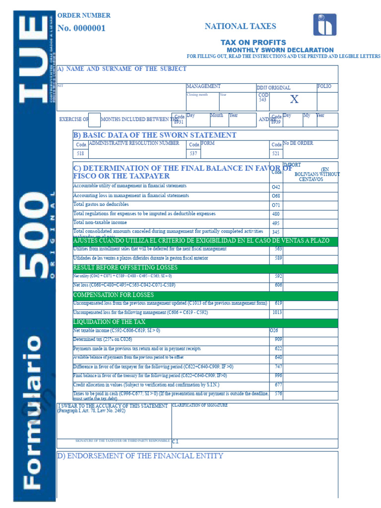 Monthly Tax Declaration Form Guide | PDF | Taxes | Taxpayer