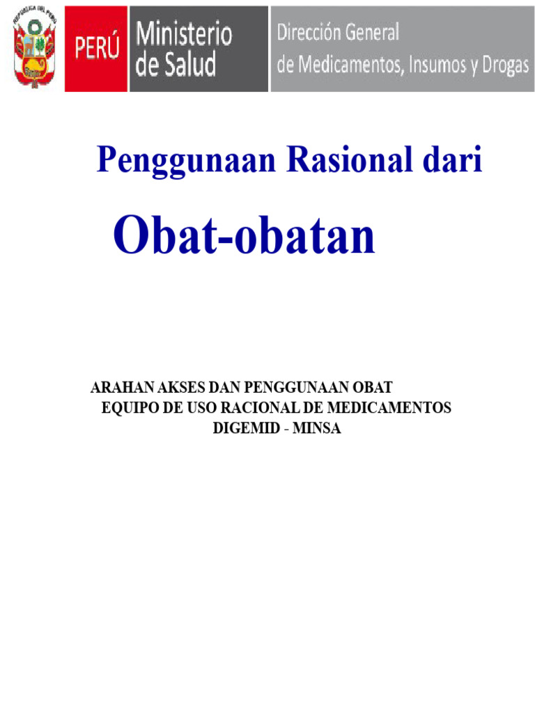 Panduan Penggunaan Rasional Obat | PDF