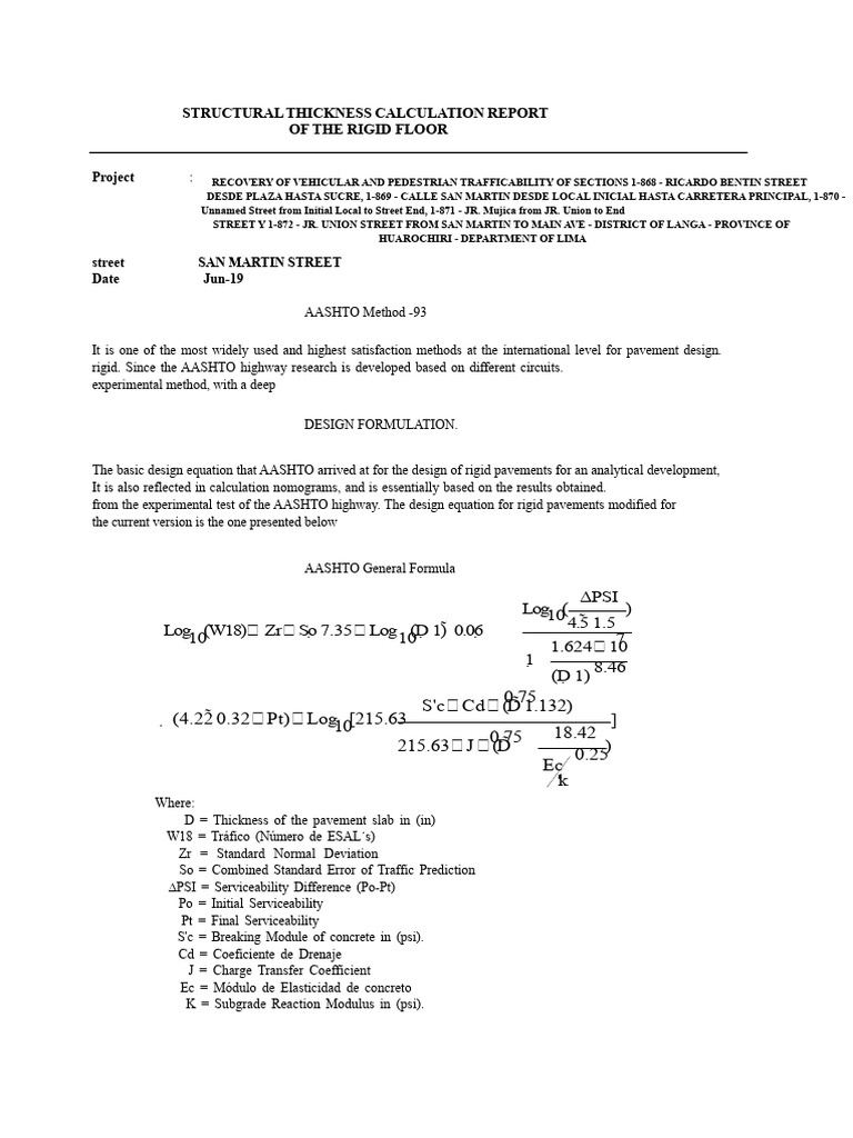 Calculation Thickness Rigid Pavement PDF | PDF | Young's Modulus ...