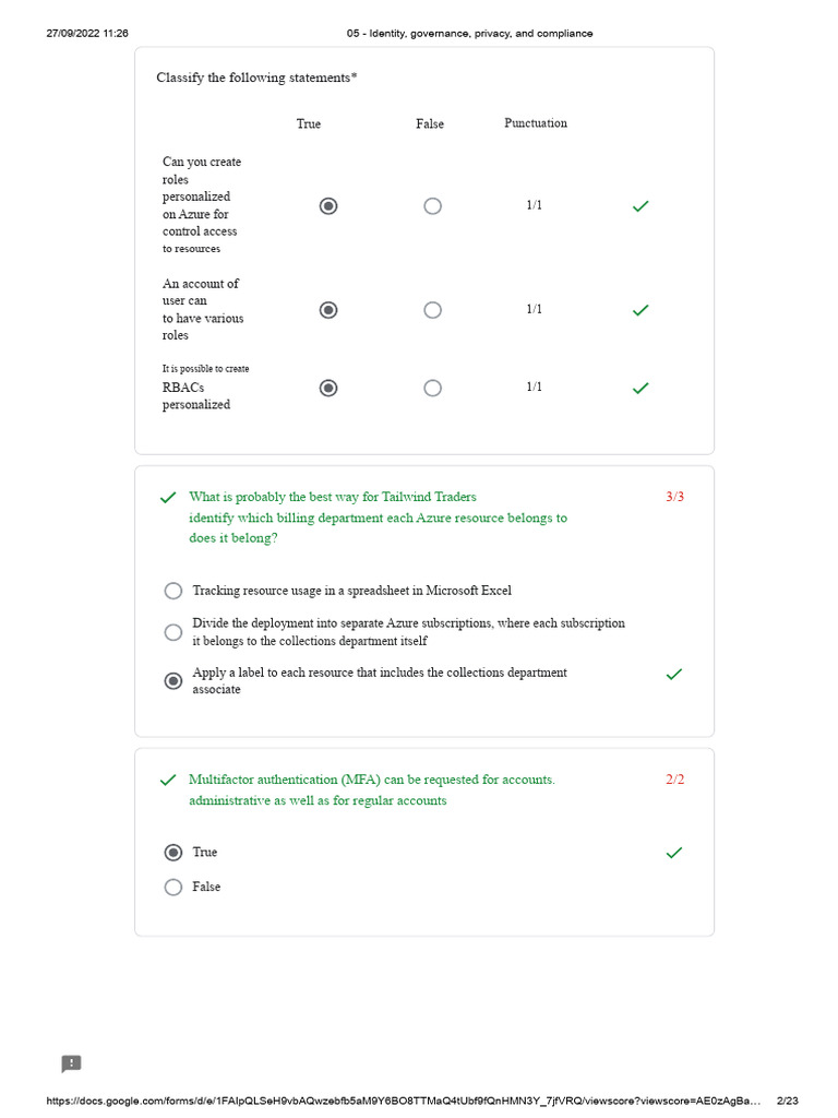 05 - Azure AZ 900 Questionnaire | PDF | Microsoft Azure | Computer Network