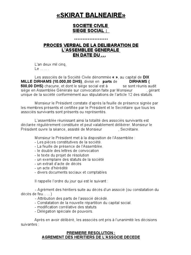 Modele Pv Constatation Deces Gouvernement Politique