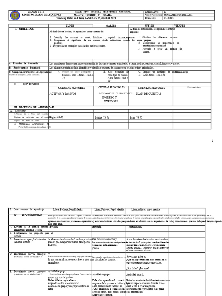 Lecciones de Fundamentos del ABM | PDF | Aprendizaje | Enseñando