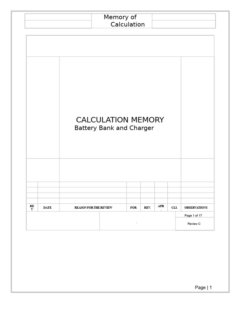Battery Bank Sizing and Calculation Guide | PDF | Battery Charger ...
