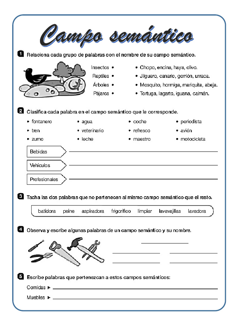 Champ Sémantique : Définition et Exemples | PDF