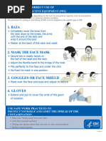 PPE Guidelines: Usage and Disposal | PDF | Personal Protective ...