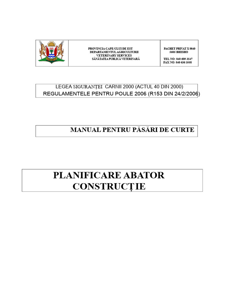 Abator Layout Constructie PDF | PDF