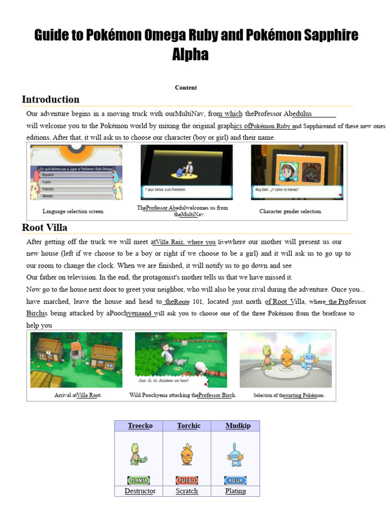 Pokémon Omega Ruby/Sapphire Guide | PDF | Pokémon