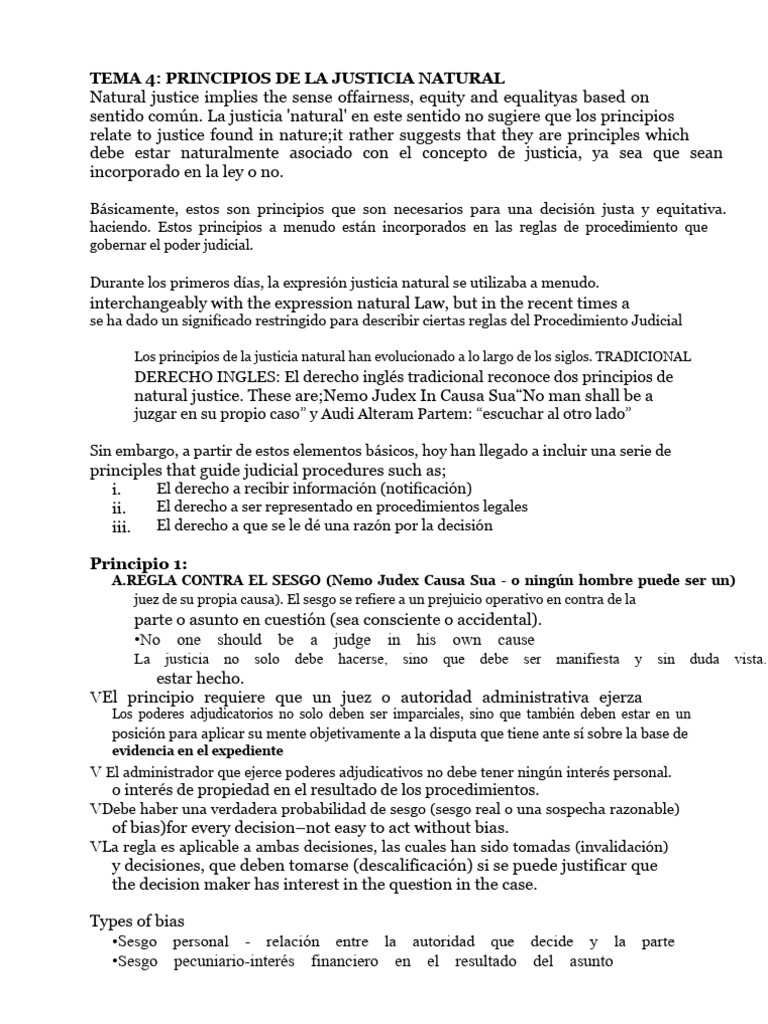 Principios de Justicia Natural en Derecho | PDF | Justicia | Crimen y ...