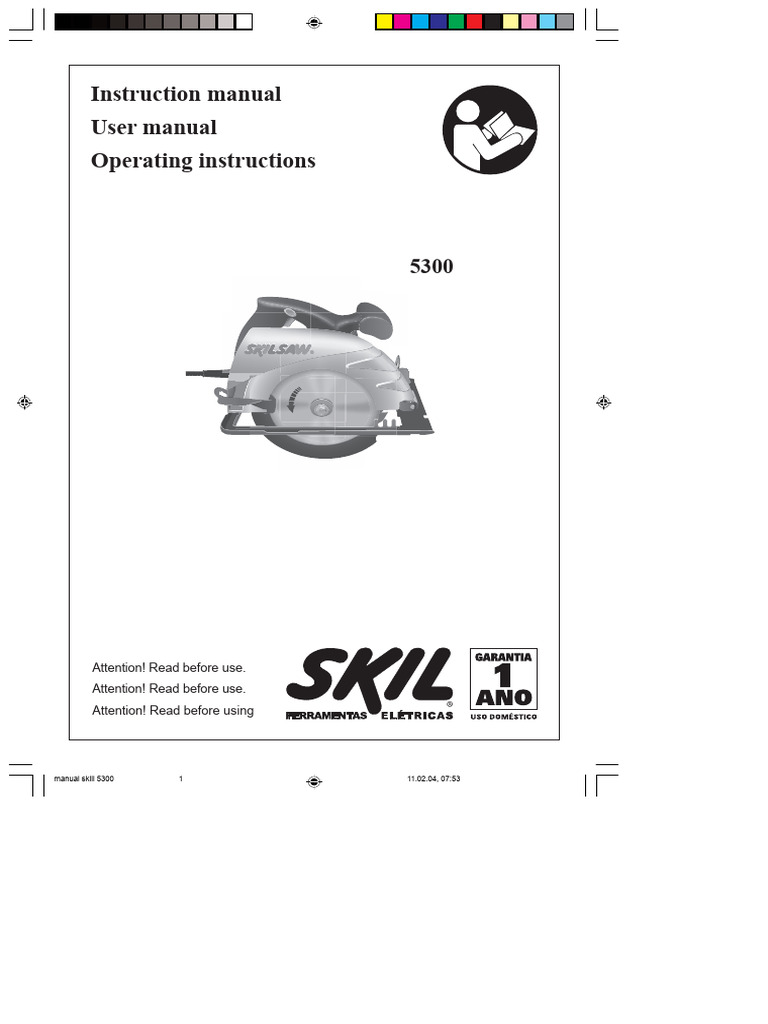 Circular Saw Model 5300 User Manual | PDF | Electrical Connector | Switch