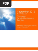 CAIA Sample Questions & Exercises