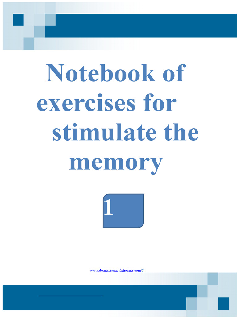 Memory Stimulation Exercise Notebook | PDF | Cognition | Psychology