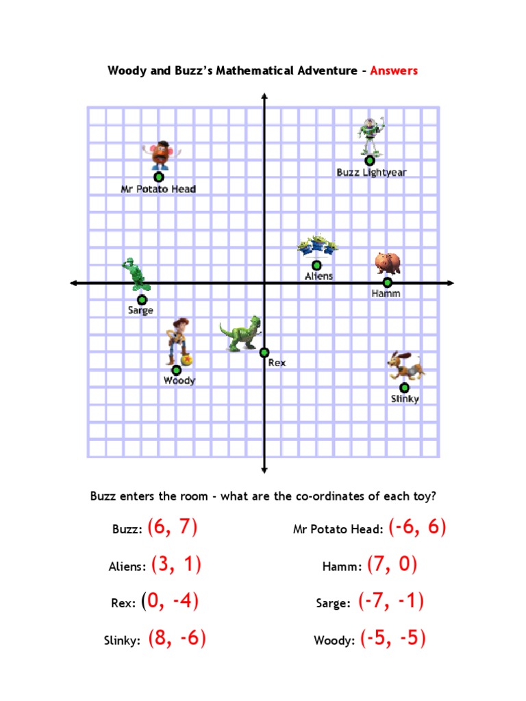 Woody and Buzz Mathematical Adventure Answers | PDF | Teaching ...