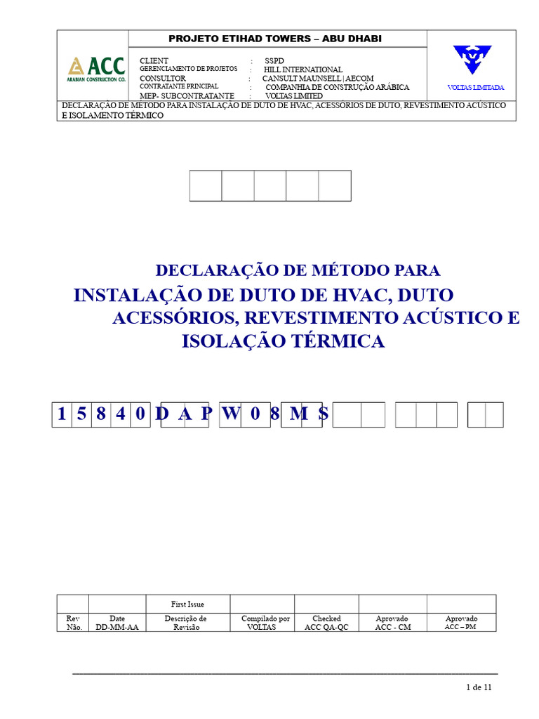 Método de Instalação de Dutos HVAC | PDF | Casa | Termodinâmica