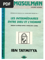 Ibn Taymiyya, ”Les intermédiaires entre Dieu et l’homme”