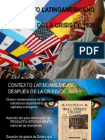 Diapositivas , Grado Noveno:Tema:Contexto Latinoamericano después de la crisis de 1929