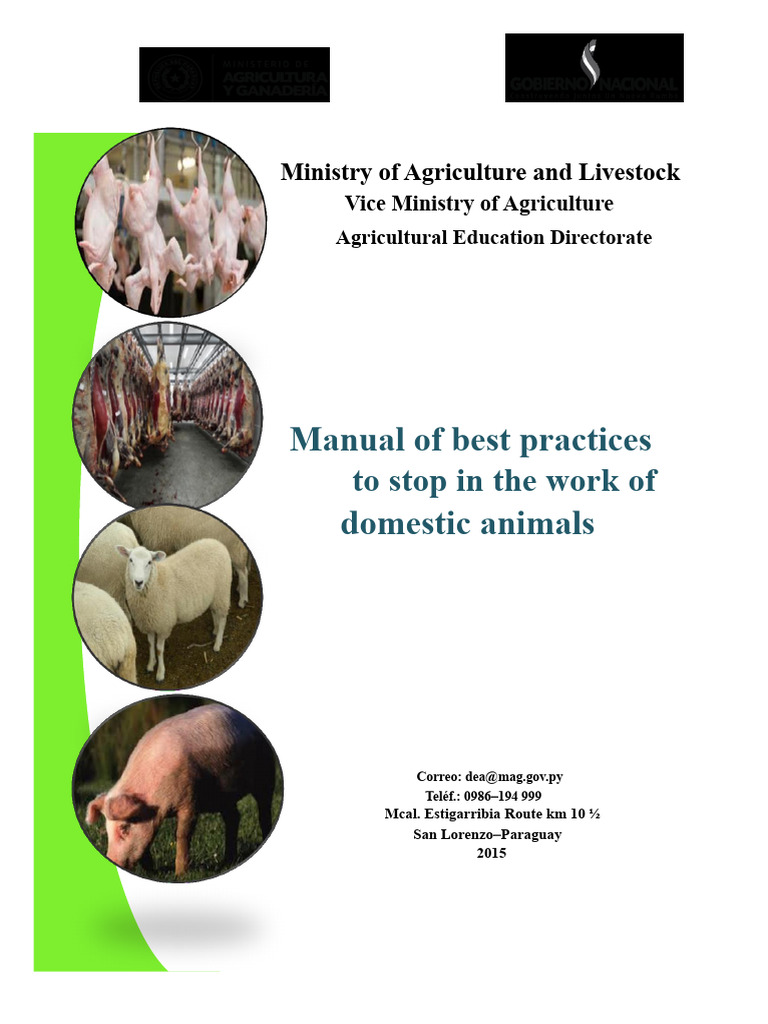 MANUAL Good Practices of Work | PDF | Animal Slaughter | Meat