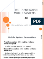 Fourth Generation Mobile Systems: Click To Edit Master Subtitle Style