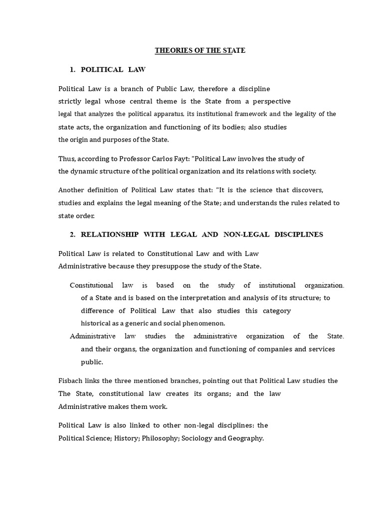 THEORIES OF THE STATE - COMPLETE SUMMARY and Question Bank | PDF ...