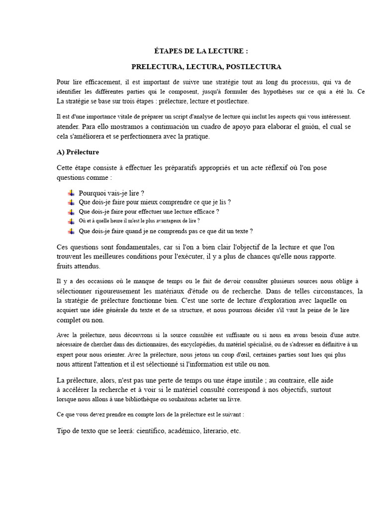 Étapes de La Lecture | PDF | Communication humaine | Sciences cognitives