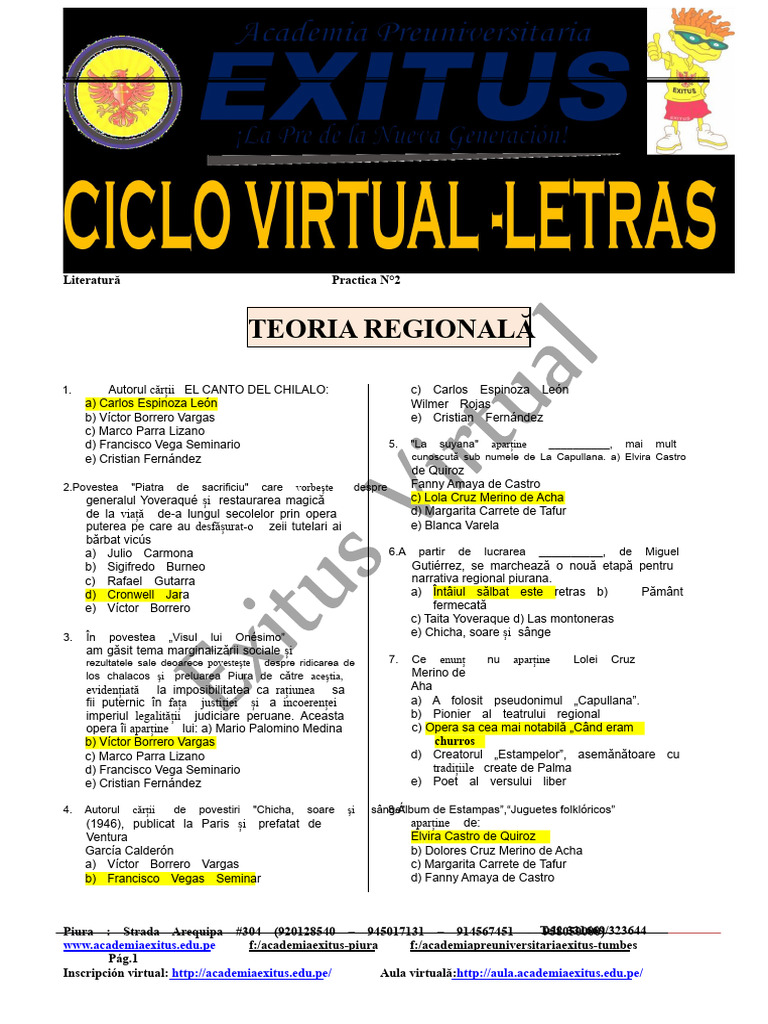 Ot20 Pre Lit2 (Grupa II) | PDF