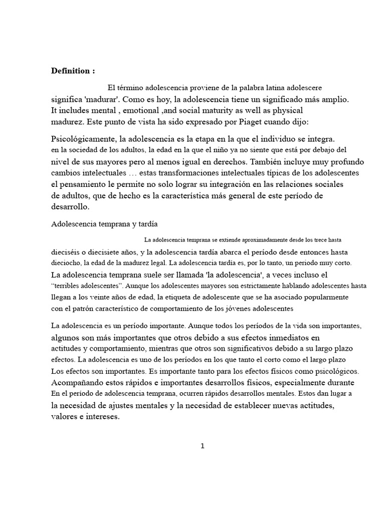 Adolescencia: Cambios y Desafíos Clave | PDF | Adultos | Adolescencia