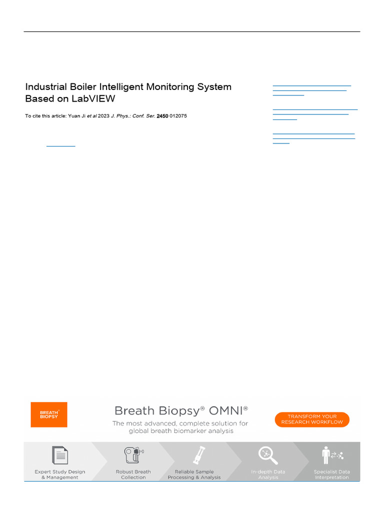 Industrial Boiler Monitoring with LabVIEW | PDF | Thermocouple | Sensor