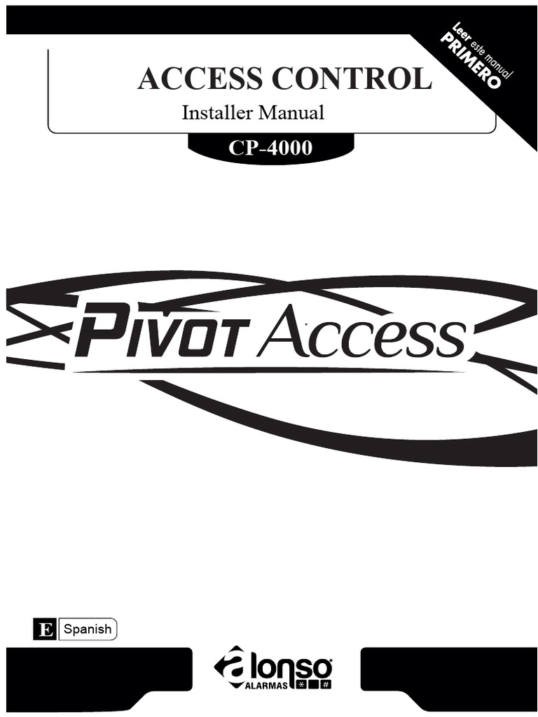 CP-4000 Access Control Installer Manual | PDF | Access Control ...