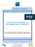 Etat De La Recherche Sur Les Enfants Surdoués (2004)