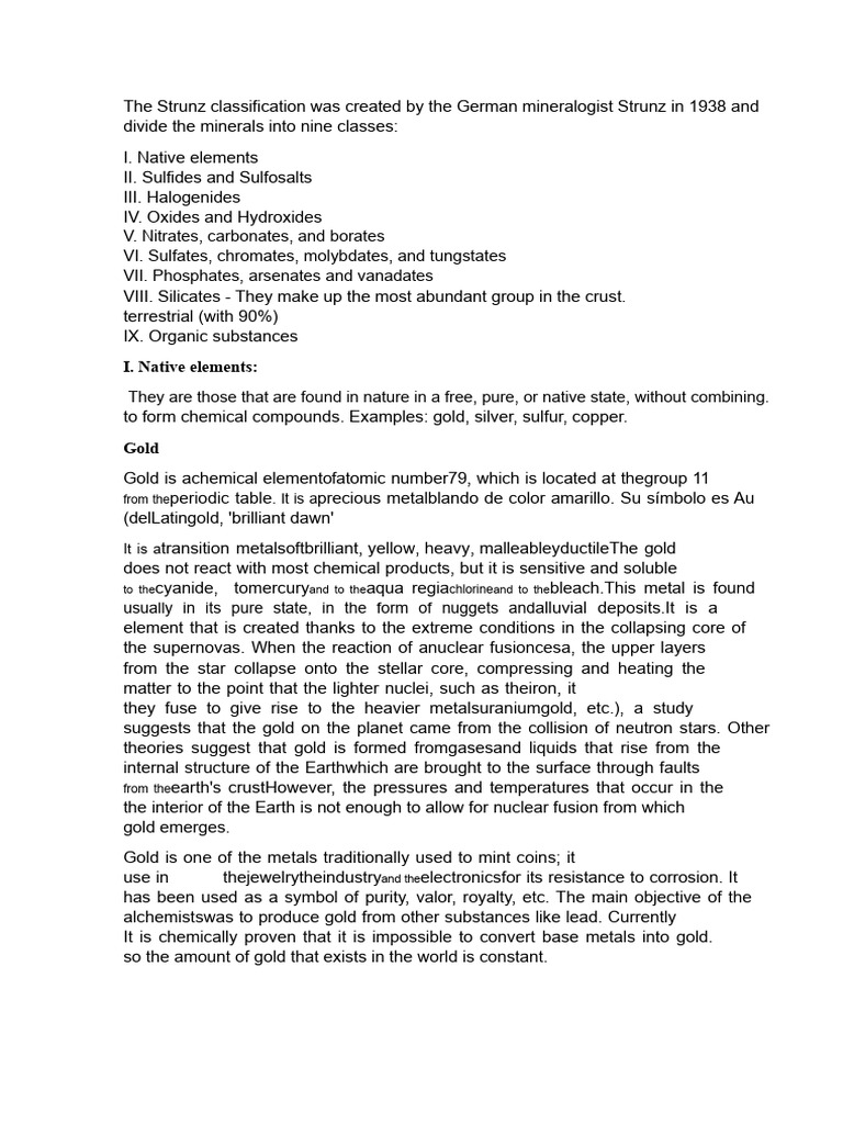 Strunz Classification of Minerals | PDF | Minerals | Titanium Dioxide