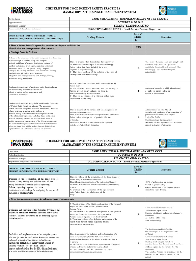 Evaluation Patient Safety Program Ok | PDF | Patient Safety | Hand Washing