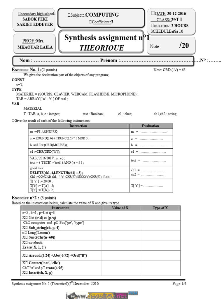 Computing Synthesis Assignment 2016 | PDF | Software Development ...