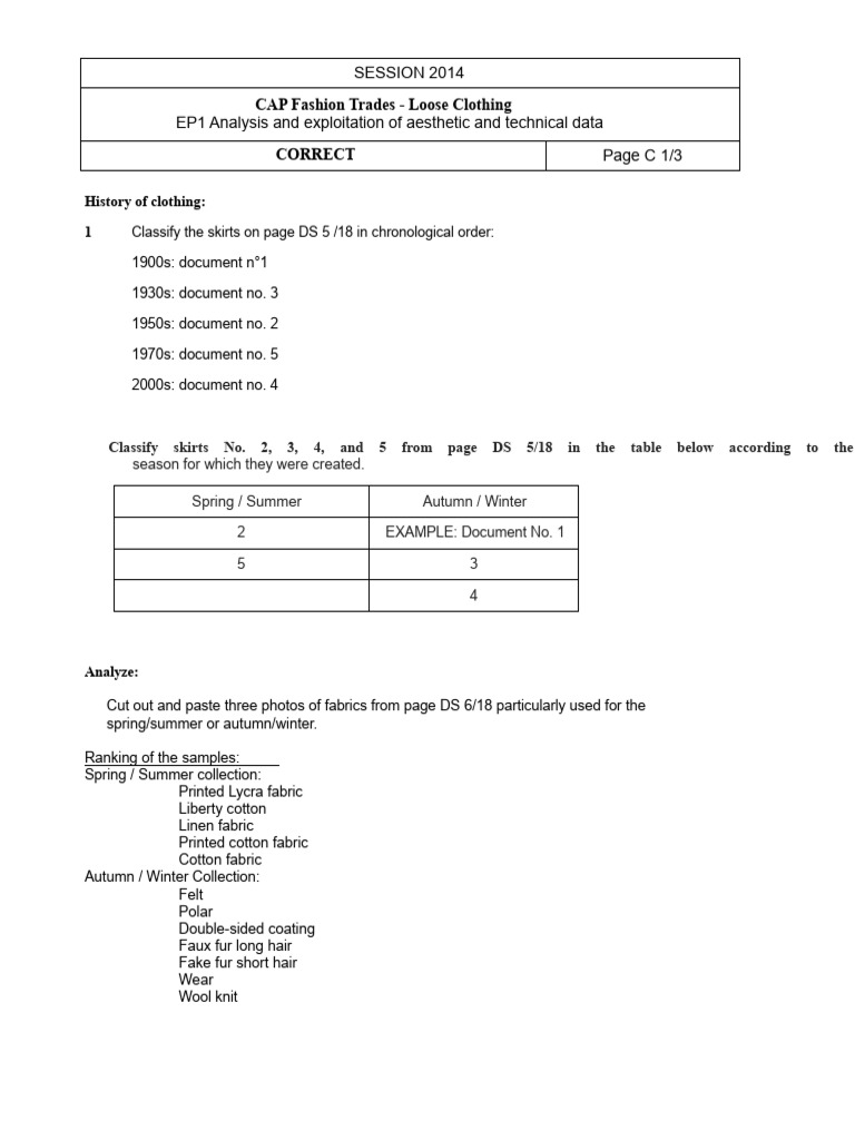 9546 Ep1 Cap MMVF Corrected | PDF | Clothing | Textiles