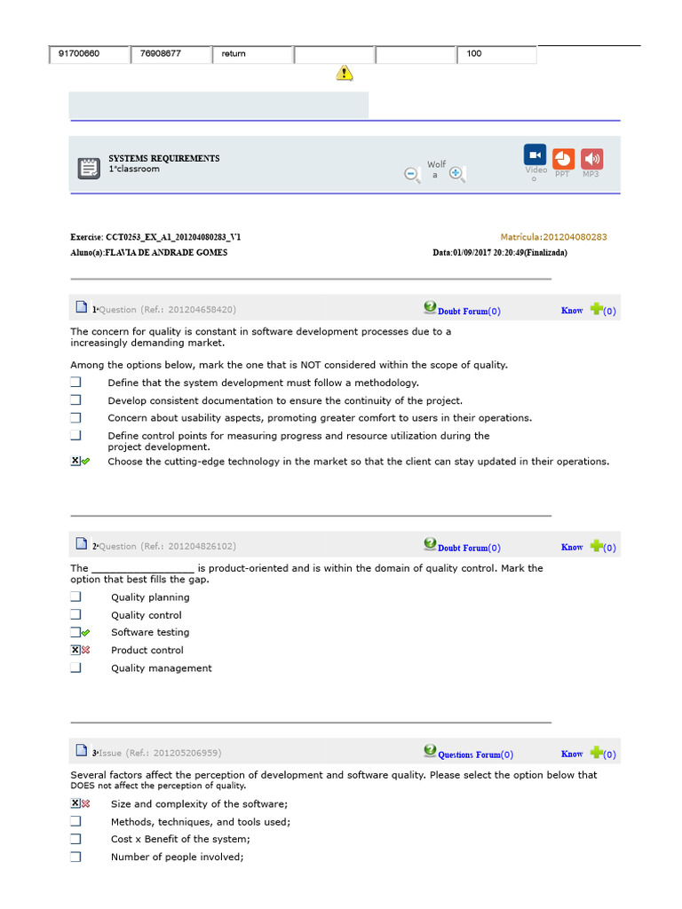 Software Quality and Requirements Analysis | PDF | Software | System