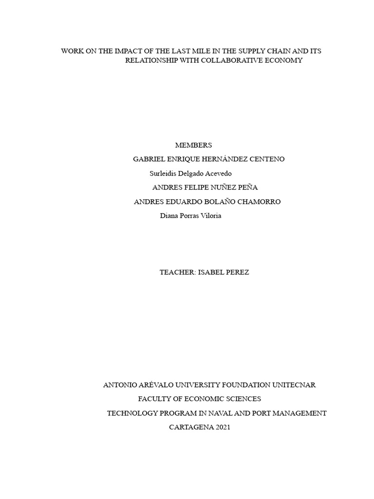 Final Project of Last Mile Internship | PDF | Logistics | E Commerce
