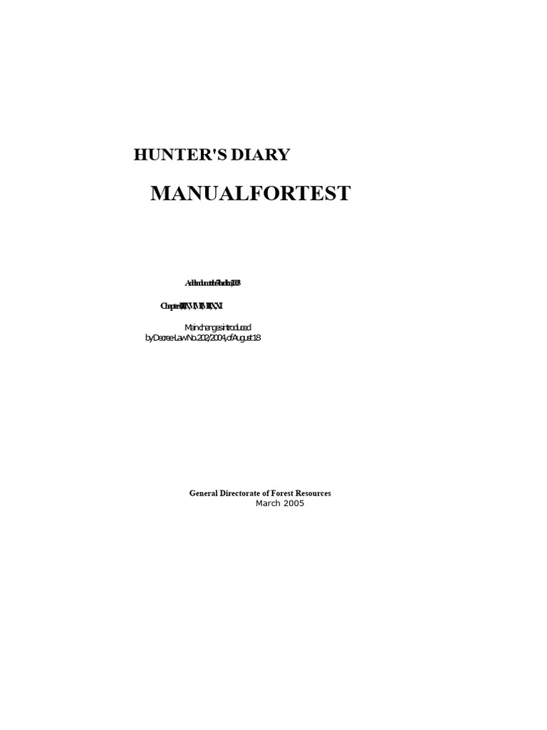 Hunting Legislation and License Guide | PDF | Hunting | Big Game Hunting