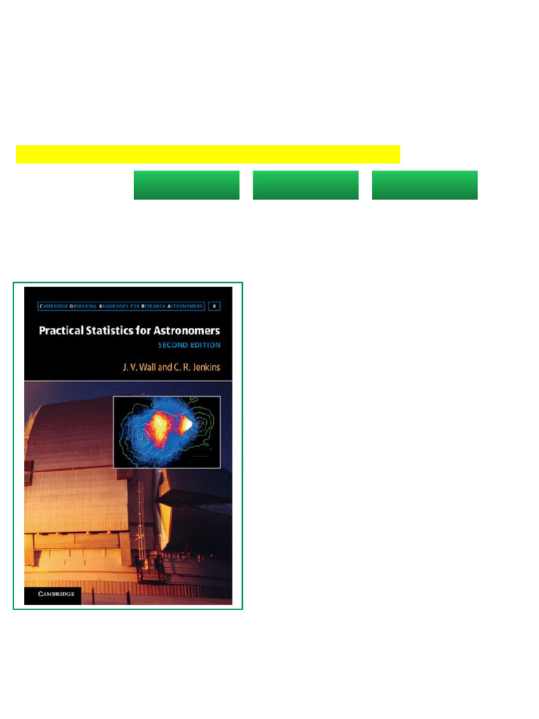 Practical Statistics for Astronomers 2nd Edition J. V. Wall online ...
