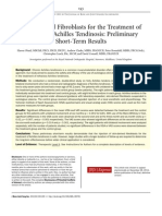 Skin-Derived Fibroblasts For The Treatment of Refractory Achilles Tendinosis: Preliminary Short-Term Results