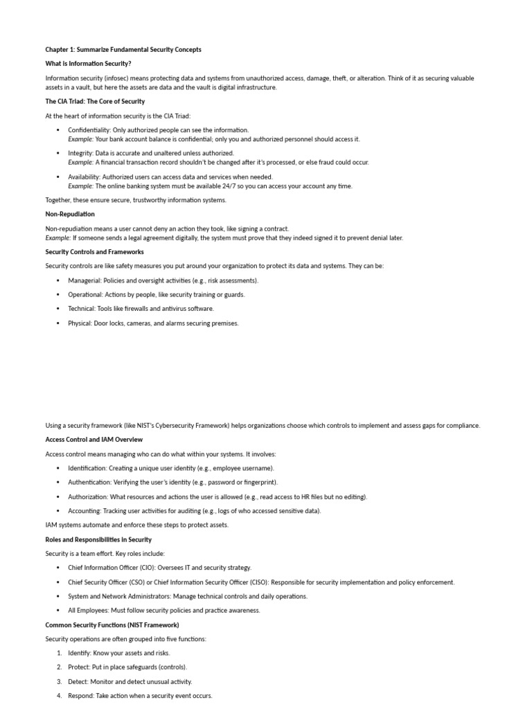 Chapters 1 To 3 - Explanation | PDF | Public Key Cryptography | Key ...
