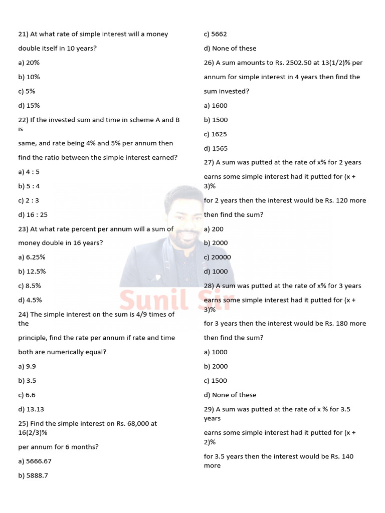 SI & CI Part - 4 | PDF | Interest | Debt