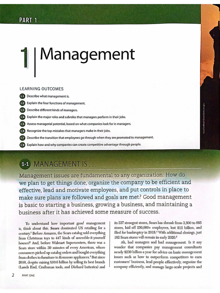 MGMT Chapter 1 | PDF