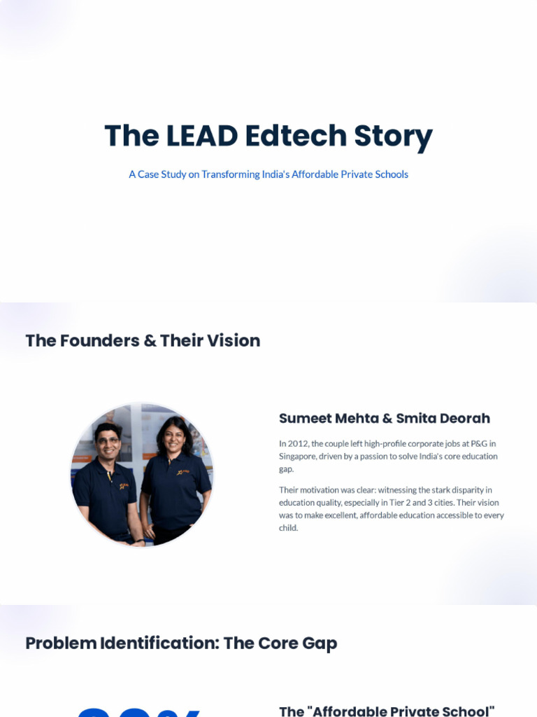 LEAD Edtech Case Study | PDF