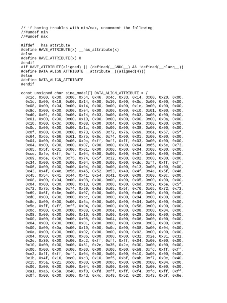 Sine Model.h | PDF