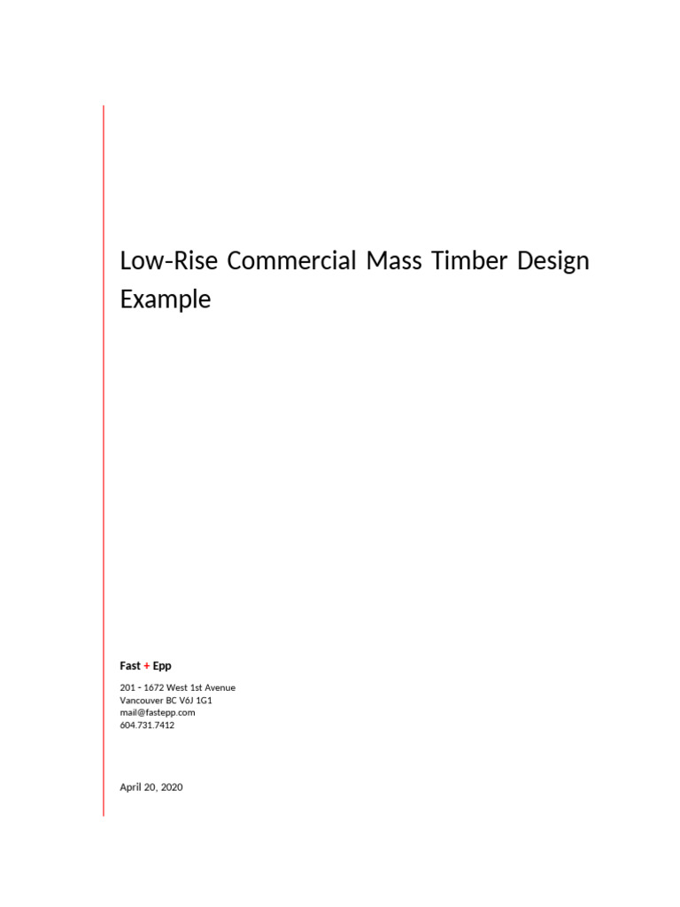 Mass Timber Design for Low Rise Buildings | PDF | Beam (Structure ...