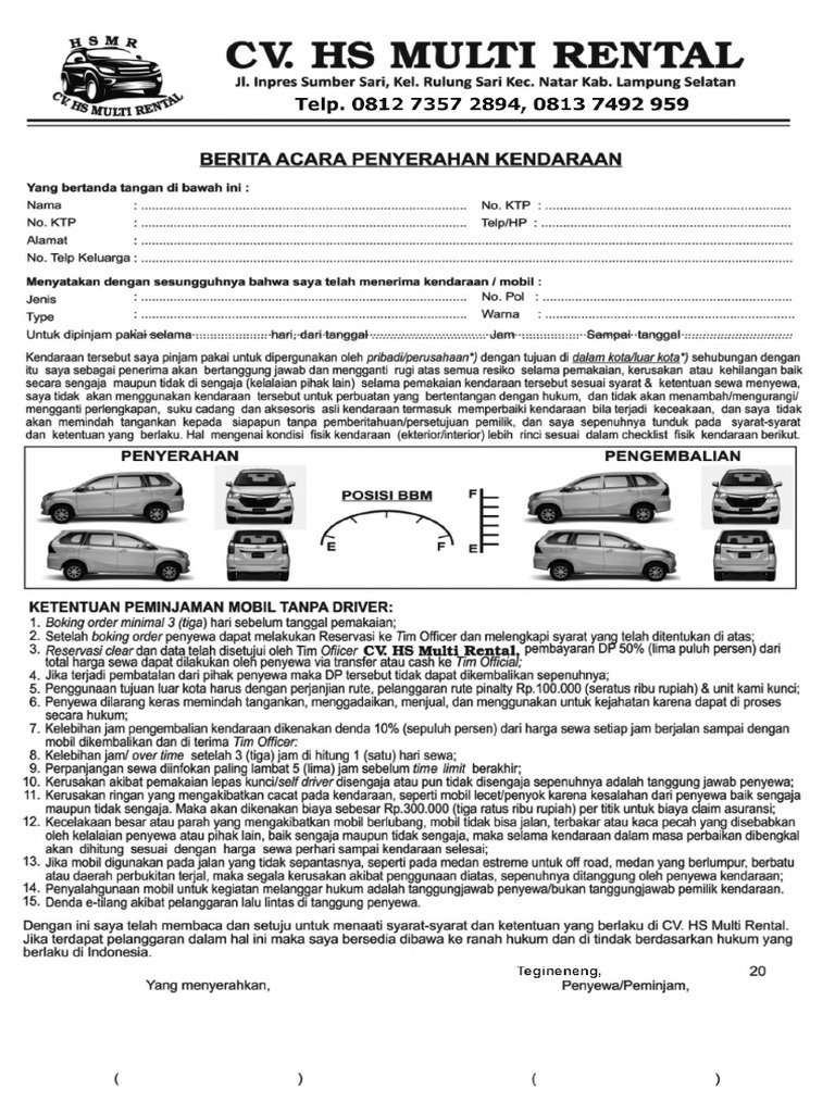 CV Hs Multi Rental | PDF