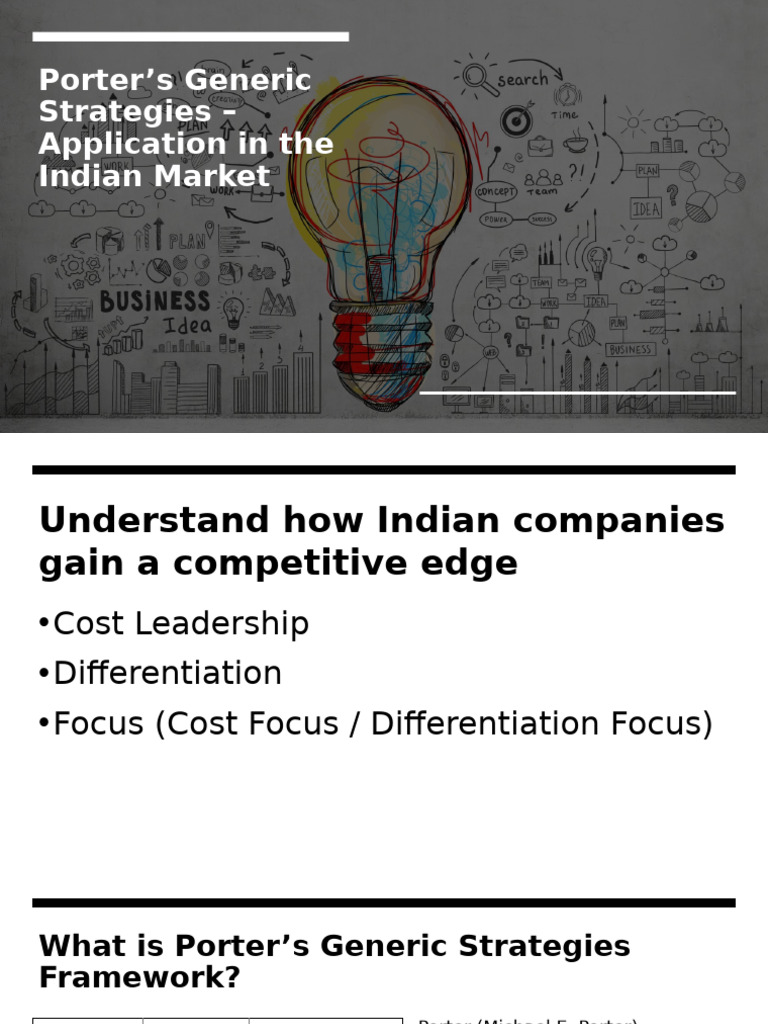 Porter's Generic Strategies - Strategic Management | PDF | Strategic ...