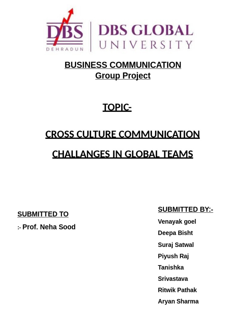 Global Team Communication Challenges | PDF | Communication | Social ...