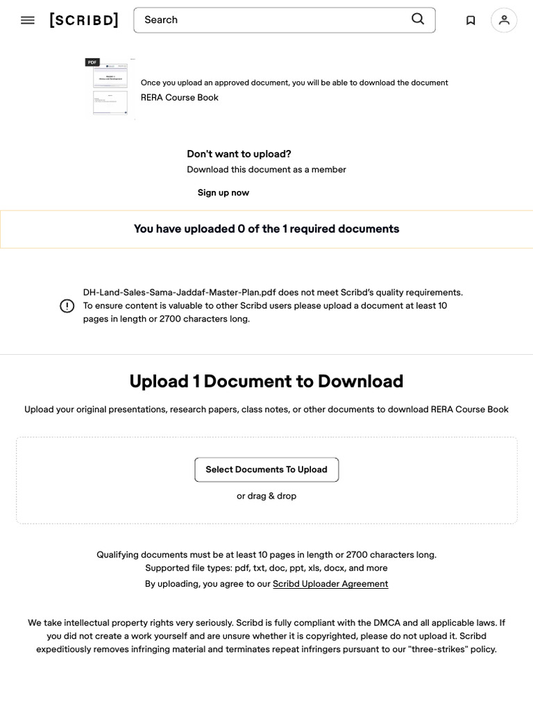 Upload A Document - Scribd | PDF | Scribd | Copyright