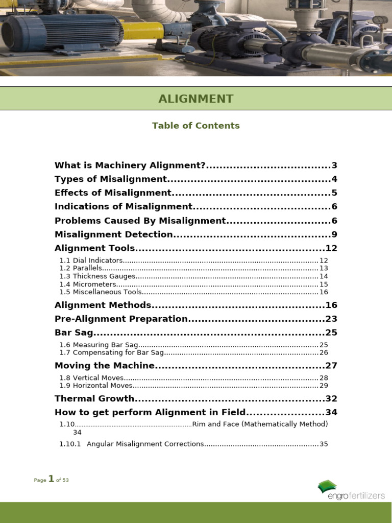 TTM Maint Module 16 Alignment | PDF | Bearing (Mechanical) | Mechanical ...