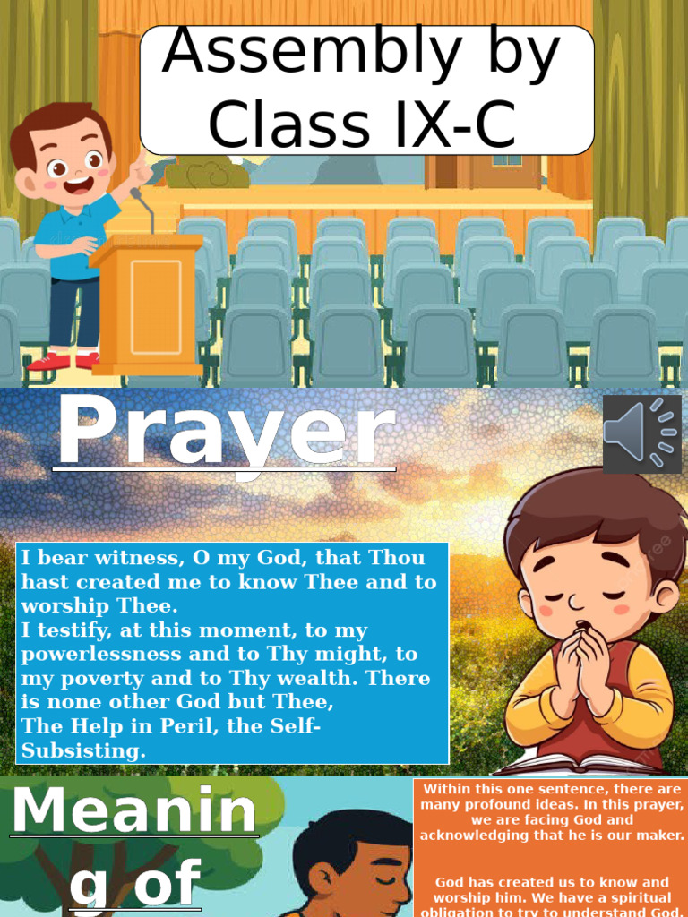 IX-C Assembly Prayer and Activities | PDF | Prophets And Messengers In ...