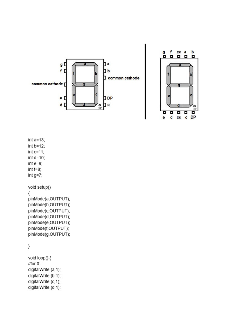 Arduino 7-Segment and LCD Display Code | PDF | Chess Openings | Chess ...